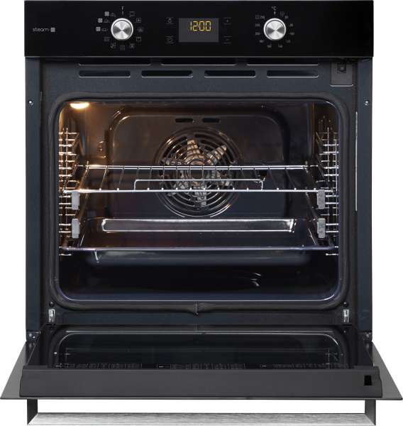 Bauknecht BAK5S KP8V2 BLG Einbaubackofen mit Dampffunktionen Gentle Steam: Farbe Schwarz, Pyrolyse